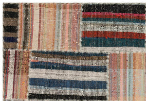 Apex Kilim Patchwork Unique Striped 36182 158 x 232 cm