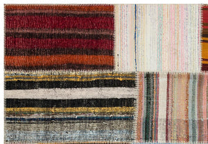 Apex Kilim Patchwork Unique Striped 36183 159 x 231 cm