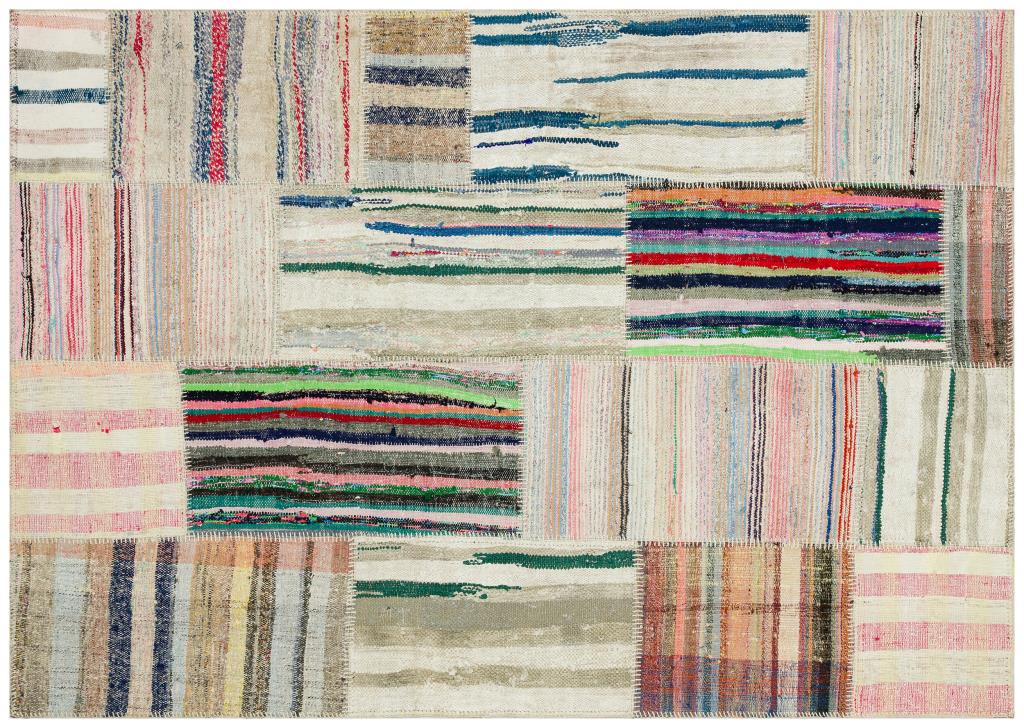 Apex Kilim Patchwork Unique Striped 36187 160 x 228 cm