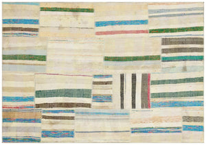 Apex Kilim Patchwork Unique Striped 36196 157 x 225 cm