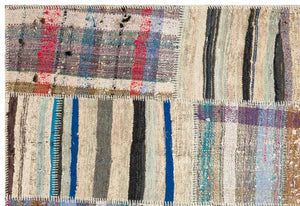 Apex Kilim Patchwork Unique Striped 36319 156 x 231 cm