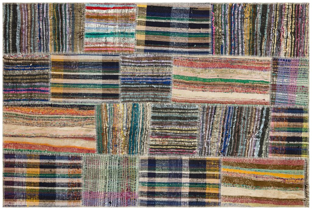 Apex Kilim Patchwork Unique Striped 36339 153 x 227 cm