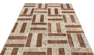 Apex patchwork carpet beige 20680 160 x 250 cm