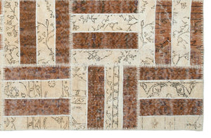 Apex patchwork carpet beige 20680 160 x 250 cm