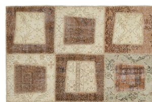 Apex Patchwork Carpet Beige 21441 160 x 242 cm