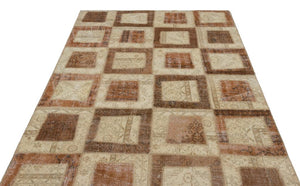 Apex patchwork carpet beige 21584 160 x 233 cm