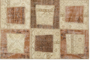 Apex patchwork carpet beige 21584 160 x 233 cm