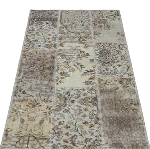 Apex patchwork carpet beige 25887 80 x 150 cm