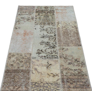 Apex patchwork carpet beige 25892 80 x 150 cm