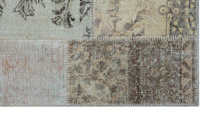 Apex patchwork carpet beige 25892 80 x 150 cm