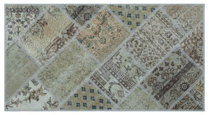 Apex Patchwork Halı Bej 25904 80 x 150 cm