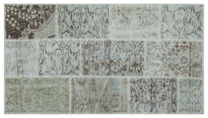 Apex patchwork carpet beige 26140 80 x 150 cm