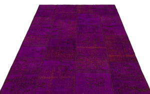 Apex Patchwork Carpet Fuchsia 21579 160 x 233 cm