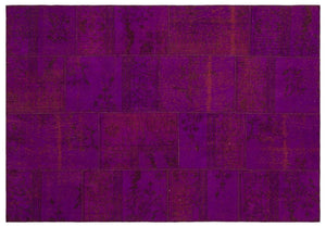 Apex Patchwork Carpet Fuchsia 21579 160 x 233 cm