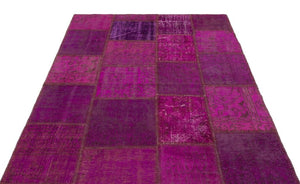 Apex Patchwork Carpet Fuchsia 22267 160 x 230 cm