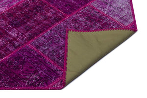 Apex Patchwork Carpet Fuchsia 26249 120 x 180 cm