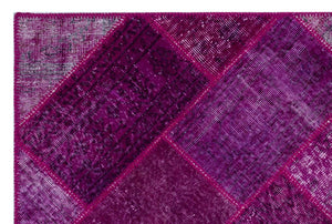 Apex Patchwork Carpet Fuchsia 26249 120 x 180 cm