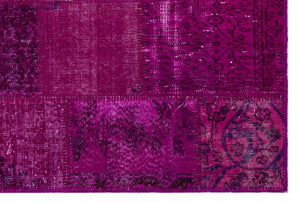 Apex Patchwork Carpet Fuchsia 26609 120 x 180 cm