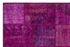 Apex Patchwork Carpet Fuchsia 26609 120 x 180 cm