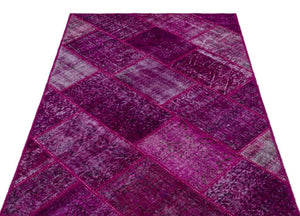 Apex Patchwork Carpet Fuchsia 26699 120 x 180 cm