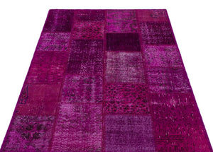 Apex Patchwork Carpet Fuchsia 26827 120 x 180 cm