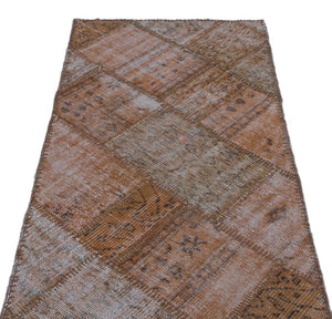 Apex patchwork carpet brown 21319 80 x 152 cm