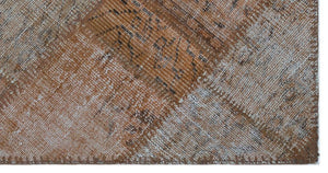 Apex patchwork carpet brown 21319 80 x 152 cm