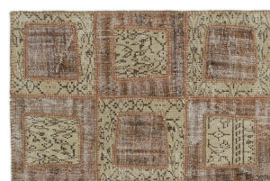 Apex Patchwork Carpet Brown 21435 160 x 242 cm