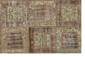 Apex Patchwork Carpet Brown 21435 160 x 242 cm