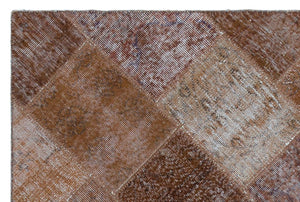 Apex Patchwork Carpet Brown 22240 120 x 180 cm