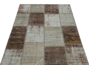 Apex Patchwork Carpet Brown 22317 120 x 180 cm