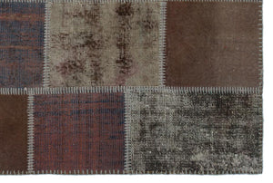 Apex Patchwork Carpet Brown 22337 120 x 180 cm