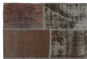 Apex Patchwork Carpet Brown 22337 120 x 180 cm