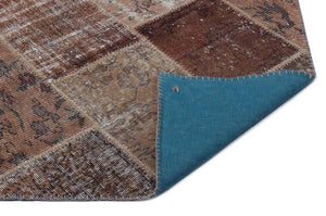 Apex Patchwork Carpet Brown 25092 120 x 180 cm