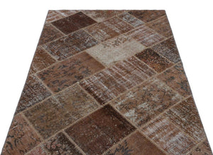 Apex Patchwork Carpet Brown 25092 120 x 180 cm