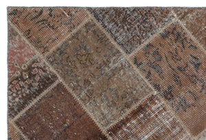 Apex Patchwork Carpet Brown 25092 120 x 180 cm