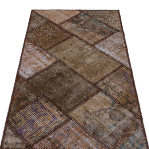 Apex patchwork carpet brown 25880 80 x 150 cm