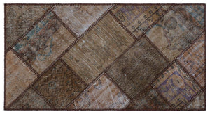 Apex patchwork carpet brown 25880 80 x 150 cm