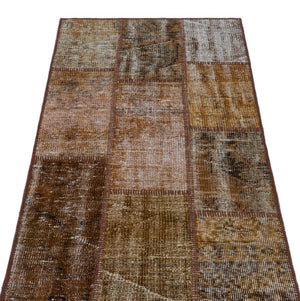 Apex patchwork carpet brown 26149 80 x 150 cm