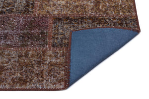 Apex patchwork carpet brown 26194 80 x 150 cm