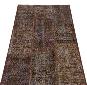 Apex patchwork carpet brown 26194 80 x 150 cm