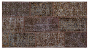 Apex patchwork carpet brown 26194 80 x 150 cm