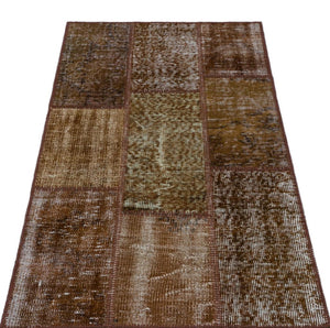 Apex patchwork carpet brown 26223 80 x 150 cm