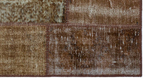 Apex patchwork carpet brown 26223 80 x 150 cm