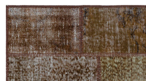 Apex patchwork carpet brown 26223 80 x 150 cm