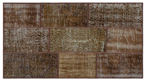 Apex patchwork carpet brown 26223 80 x 150 cm