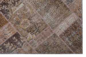 Apex patchwork carpet brown 26648 120 x 180 cm