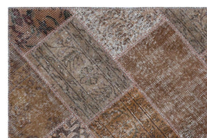 Apex patchwork carpet brown 26648 120 x 180 cm