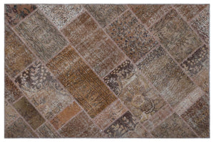 Apex patchwork carpet brown 26648 120 x 180 cm