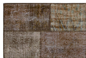 Apex Patchwork Carpet Brown 26664 120 x 180 cm